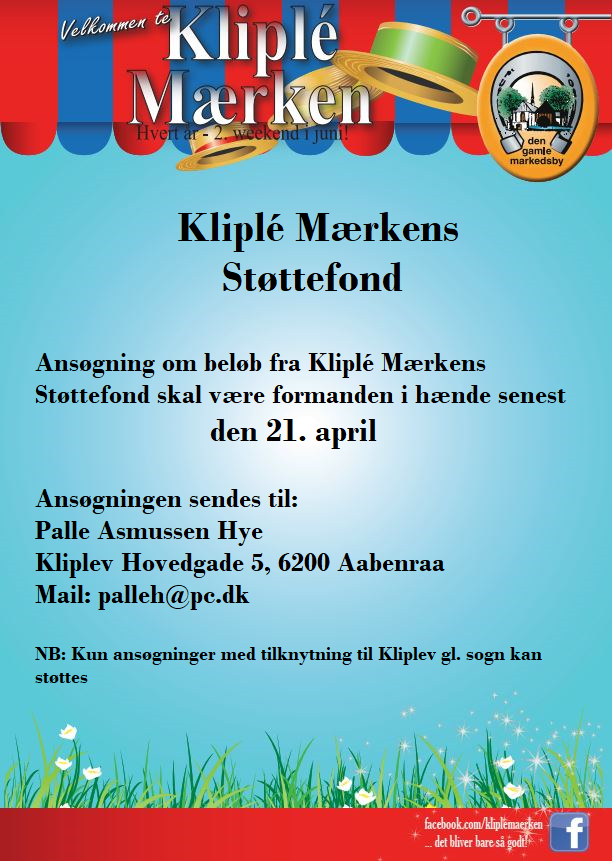 Ansøgningsfrist Støttefonden